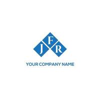 diseño de logotipo de letra jfr sobre fondo blanco. concepto de logotipo de letra de iniciales creativas jfr. diseño de letra jfr. vector