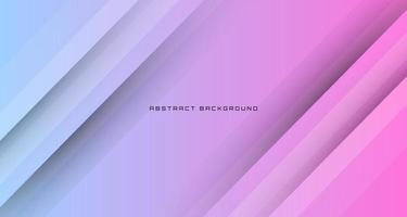 3D pink blue geometric abstract background overlap layer on bright space with line decoration. Graphic design element future style concept for banner, flyer, card, brochure cover, or landing page vector