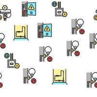 Electrical Installation Tool Icons Set Vector