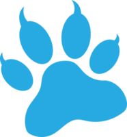 Animal paw print icon sign design png