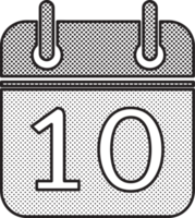 design del simbolo del segno dell'icona del calendario png