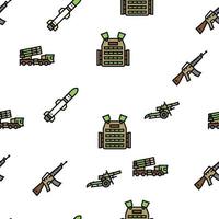 Army Soldier And War Technics Vector Seamless Pattern