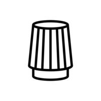 cylindrical air filter icon vector outline illustration