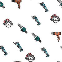 Tools For Building And Repair Vector Seamless Pattern