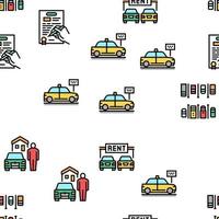 Motel Comfort Service Vector Seamless Pattern