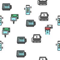 pos terminal dispositivo vector de patrones sin fisuras