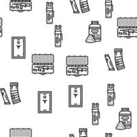 Startup Business Idea Launching Vector Seamless Pattern