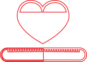 valentinstag karte idee liebe meter zeichen design png