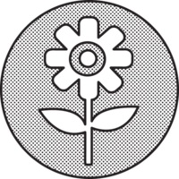 design de símbolo de sinal de ícone de flor png