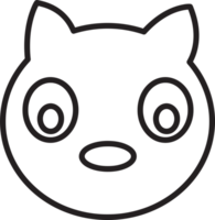 diseño de símbolo de signo de icono de gato png