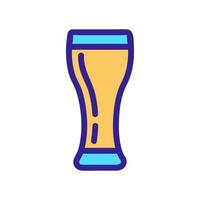 vector de icono de vaso de cerveza. ilustración de símbolo de contorno aislado