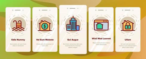 Real Estate Elements Vector Onboarding