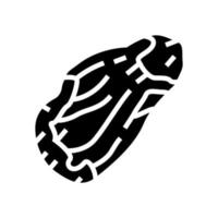 flank beef meat glyph icon vector illustration