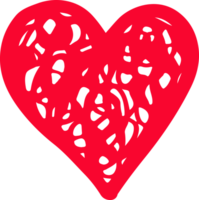 Hand draw Heart icon love sign design png