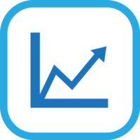 Graph chart icon sign symbol design png