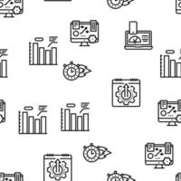 Productivity Manage Vector Seamless Pattern