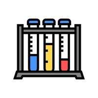 test tube rack color icon vector isolated illustration