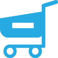 design de sinal de ícone de carrinho de compras png