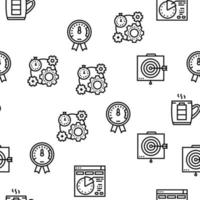 Productivity Manage Vector Seamless Pattern