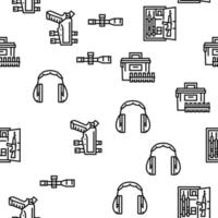 Startup Business Idea Launching Vector Seamless Pattern