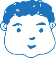 People face cartoon icon avatar design png