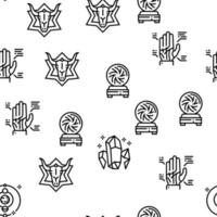 Astrological Objects Vector Seamless Pattern