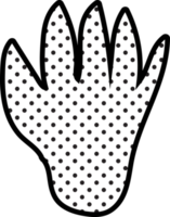 disegno del segno dell'icona dell'impronta animale png