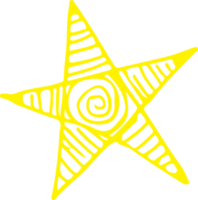 star icon hand draw sign symbol design png