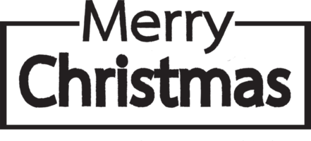 diseño de letras de texto de feliz navidad png