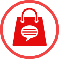 Shopping bag icon Sale package sign design png