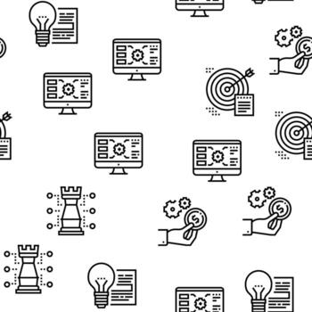 Project Development Vector Seamless Pattern