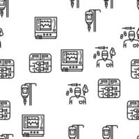 Anesthesiologist Tool Vector Seamless Pattern