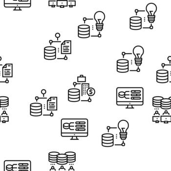 Digital Processing Vector Seamless Pattern