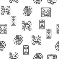 Converter Application Vector Seamless Pattern