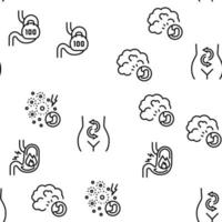 Digestion Disease And Treatment Icons Set Vector