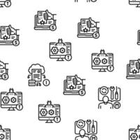 Incident Management Vector Seamless Pattern