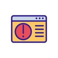 error accessing personal folder icon vector outline illustration