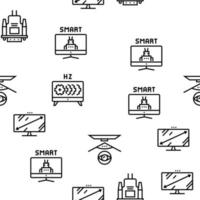 ordenador pc monitor vector de patrones sin fisuras
