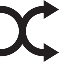design de símbolo de sinal de ícone aleatório png