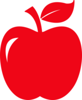 diseño de símbolo de signo de icono de manzana png