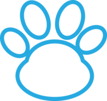 Animal paw print icon sign design png