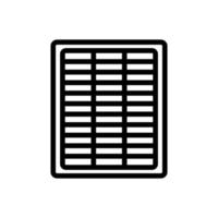 panel cleaning filter icon vector outline illustration