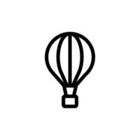 Balloon icon vector. Isolated contour symbol illustration vector