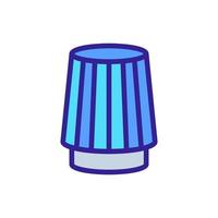 cylindrical air filter icon vector outline illustration