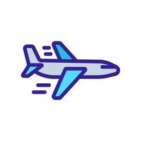 plane icon vector. Isolated contour symbol illustration vector