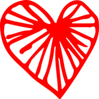 Heart hand draw icon sign design png