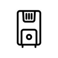 air purifier icon vector. Isolated contour symbol illustration vector