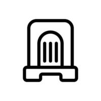 vector de icono de purificador de aire. ilustración de símbolo de contorno aislado