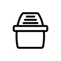 air purifier icon vector. Isolated contour symbol illustration vector