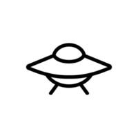 Flying object icon vector. Isolated contour symbol illustration vector